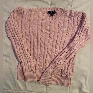 Girl Ralph Lauren light pink, soft pink sweater. Size 6x. Kids, girls.